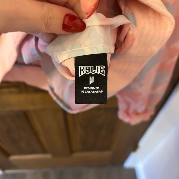 Kylie Jenner The Kylie Shop Candy Pink Camo Anorak Windbreaker Jacket Medium - Picture 8 of 10